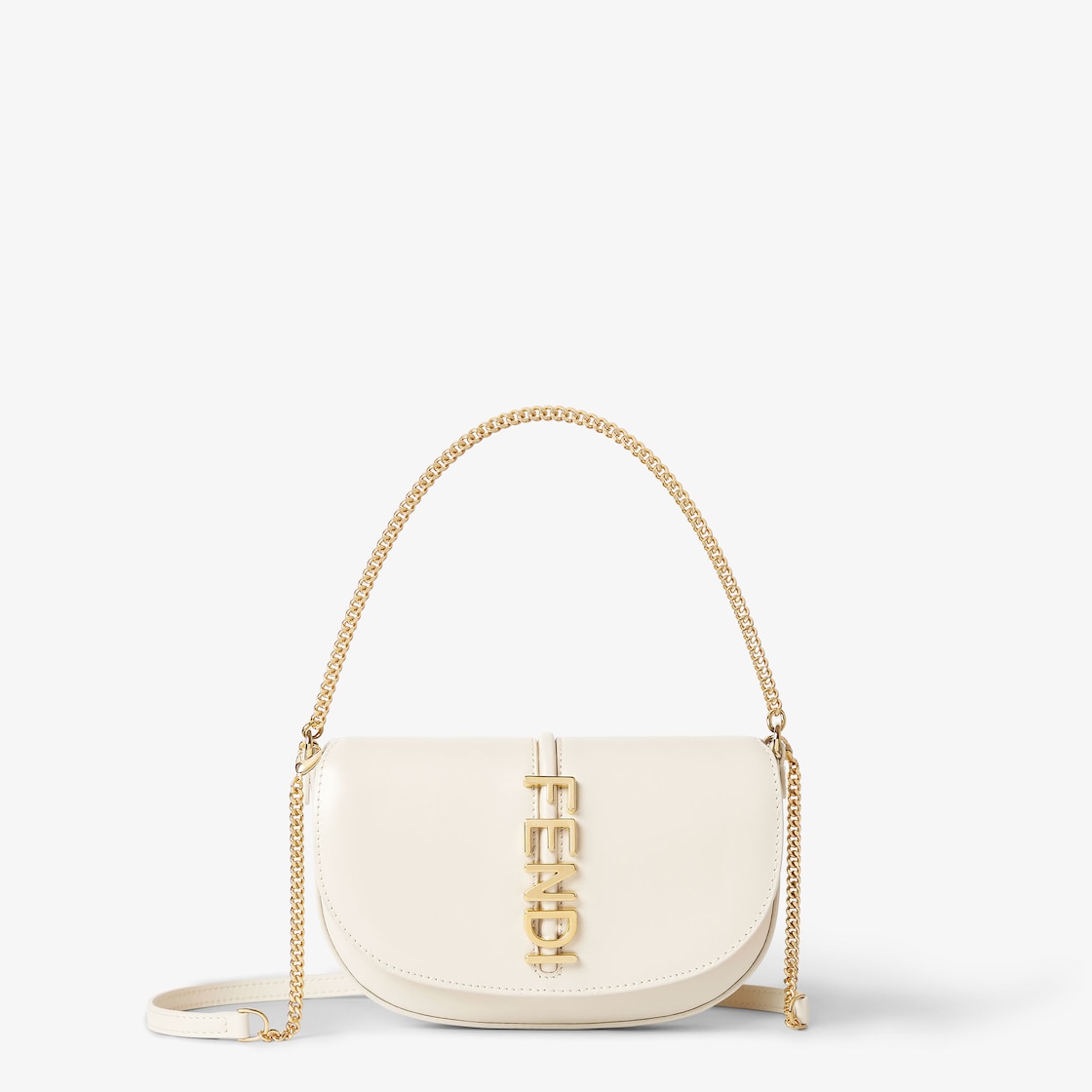 FENDI graphy Wallet on Chain Camellia-colored leather wallet - Image 1